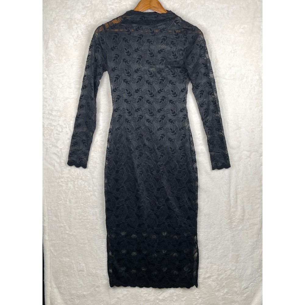 NWT Steve Madden Floral Lace Whimsigoth Vampirella Midi Dress XS dark Romantic